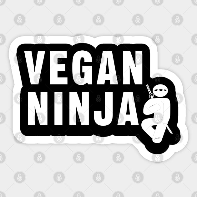 Vegan Ninja VW Sticker by Ratherkool